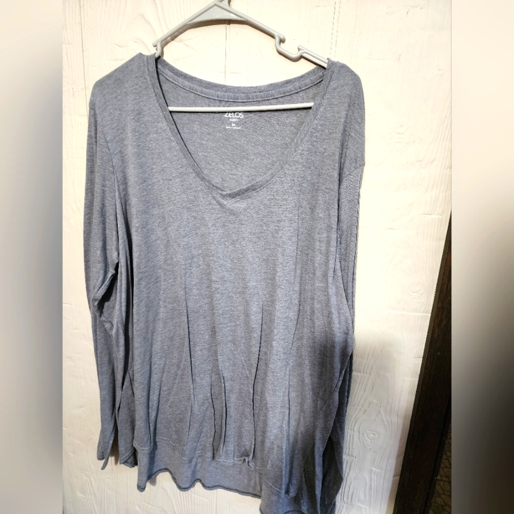 Zelos Women's V Neck Long Sleeve TShirt